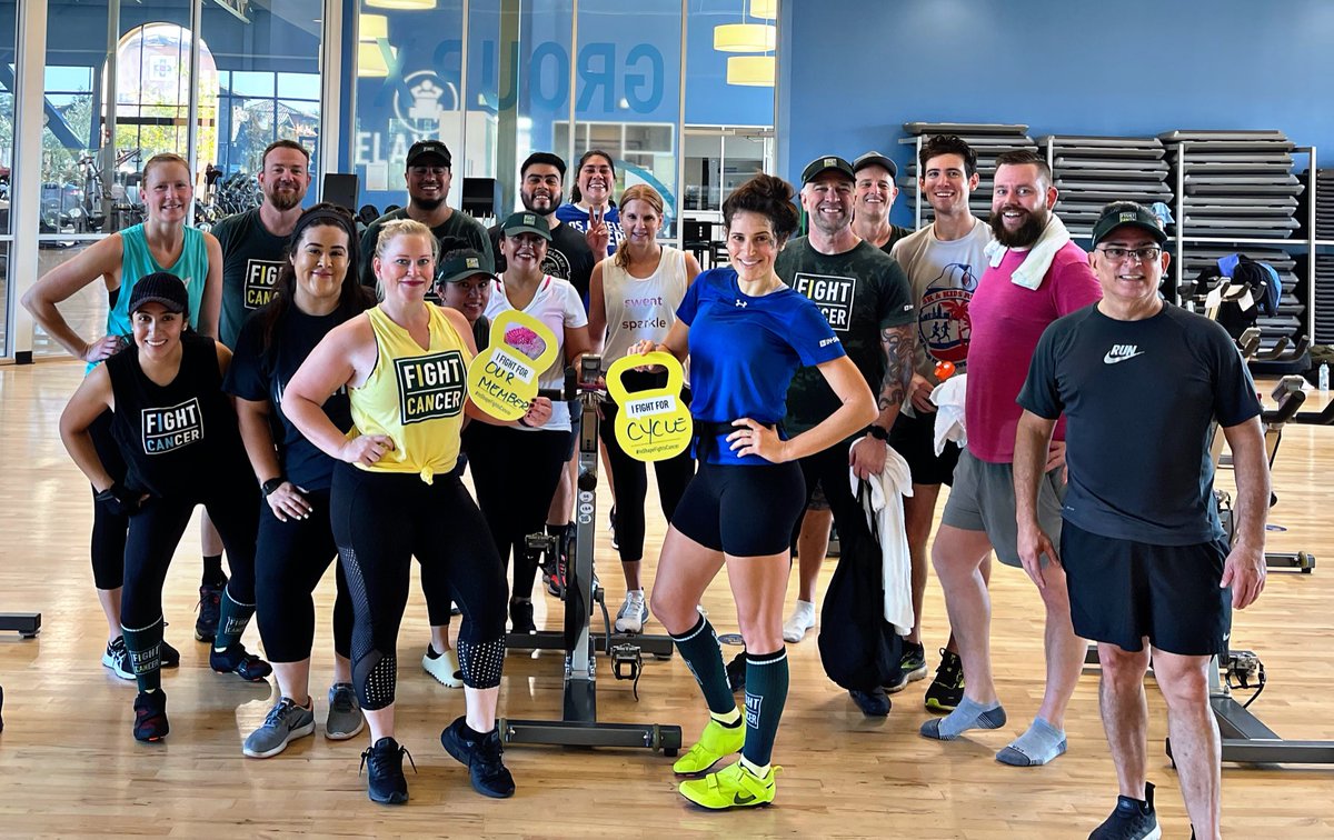 BrouttierMs's tweet photo. First grade isn’t the only thing I teach! Lead a 90 minute ride this AM for #inshapefightscancer Sweatfest! All proceeds go to help fight cancer! https://t.co/eblG6rLrbB