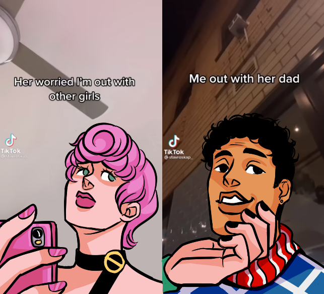 tomatoeslettuce's tweet photo. When i realized i could also do this w/Giomis it was too late lol
mistrish is one of my fav ships too, despite my tendency to always give Trish a bad time :'D
--
#mistrish #trishuna #guidomista #ventoaureo #jjba #jjbameme #jjbafanart #jojo_anime #goldenwind #JoJosBizarreAdventure https://t.co/ArVhxrY4hI