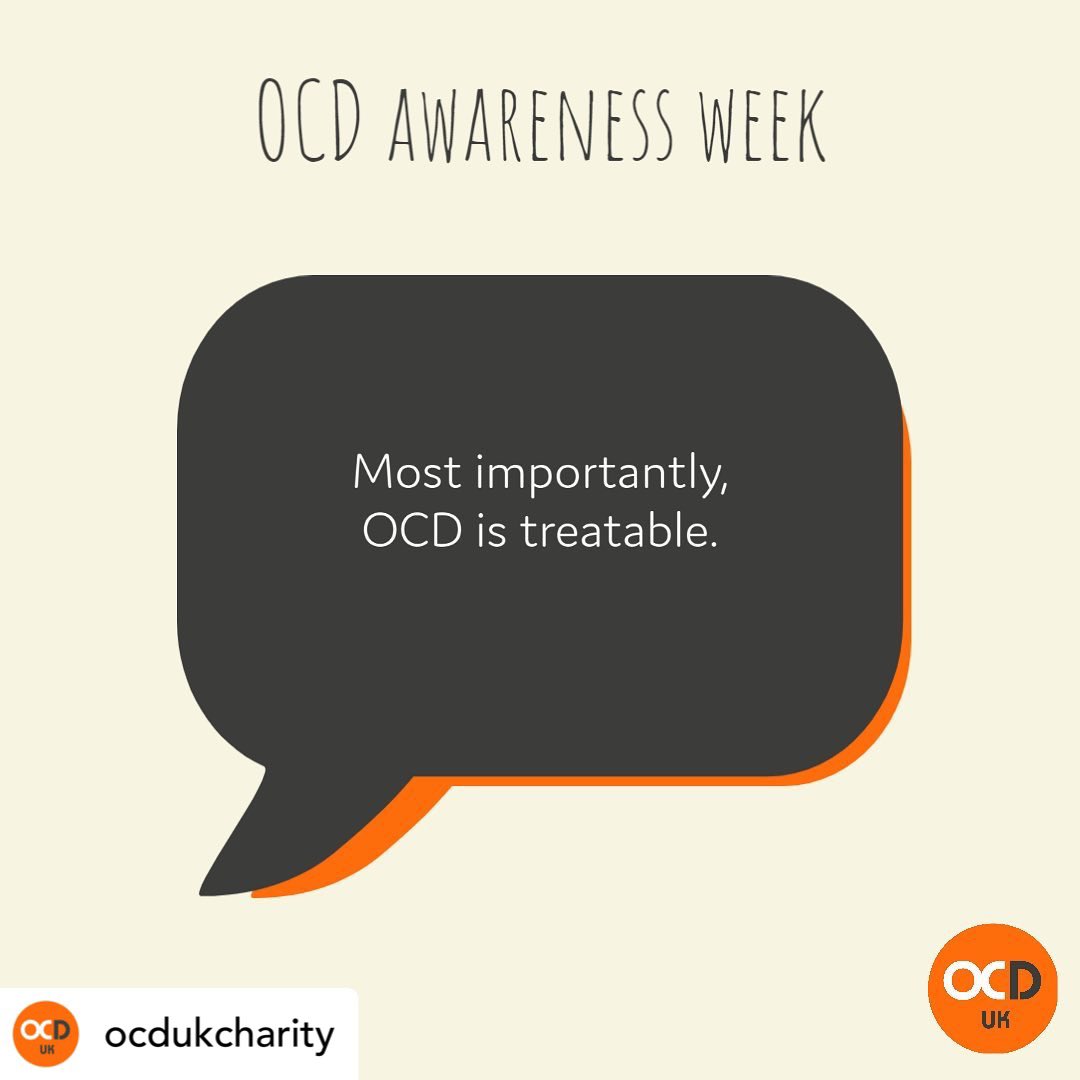 Today is the last day of OCD awareness week. To end we want to finish on a positive note. Regardless of how bad OCD can get, it is always treatable, recovery is possible and with the right support, therapy, and knowledge – you will get through this. One step at a time. #OCDweek