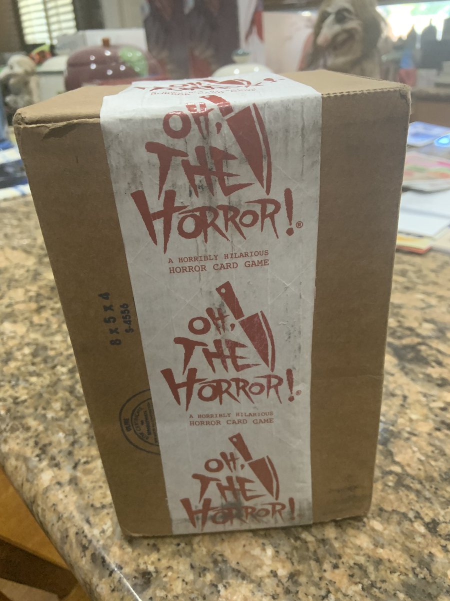 IsItOctoberYet's tweet image. Got our @OhTheHorrorGAME just in time for our trip to @HorrorNightsORL! Looking forward to playing while resting at the @Airbnb we got!