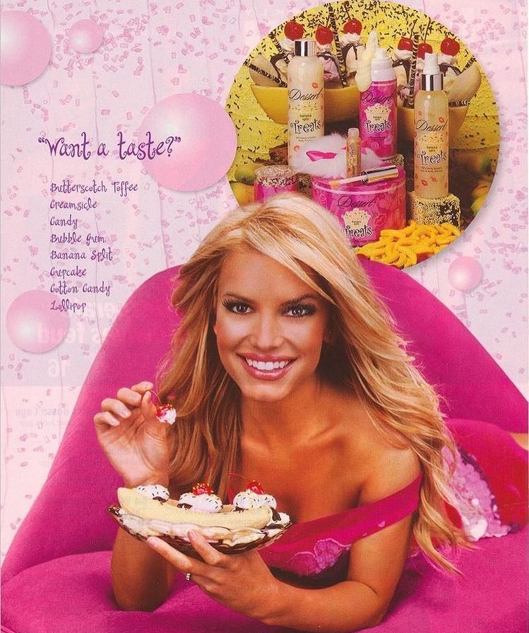 Sexy girls have Dessert" Jessica Simpson and her edible cosmetics laun...