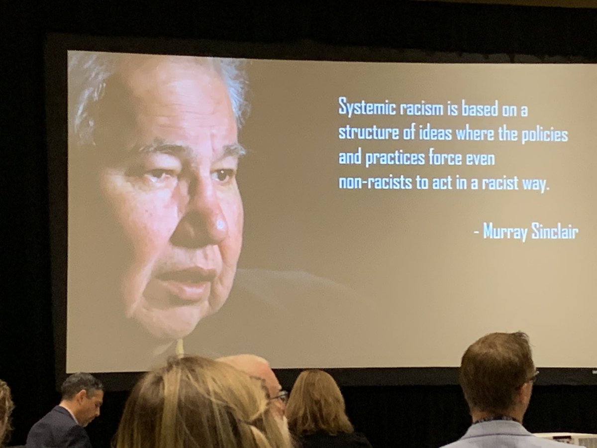 DaveWEberwein's tweet photo. One of the best definitions of Systemic Racism that I’ve seen #trc2021 @sd63schools #MurraySinclair https://t.co/o5Ooipigs4