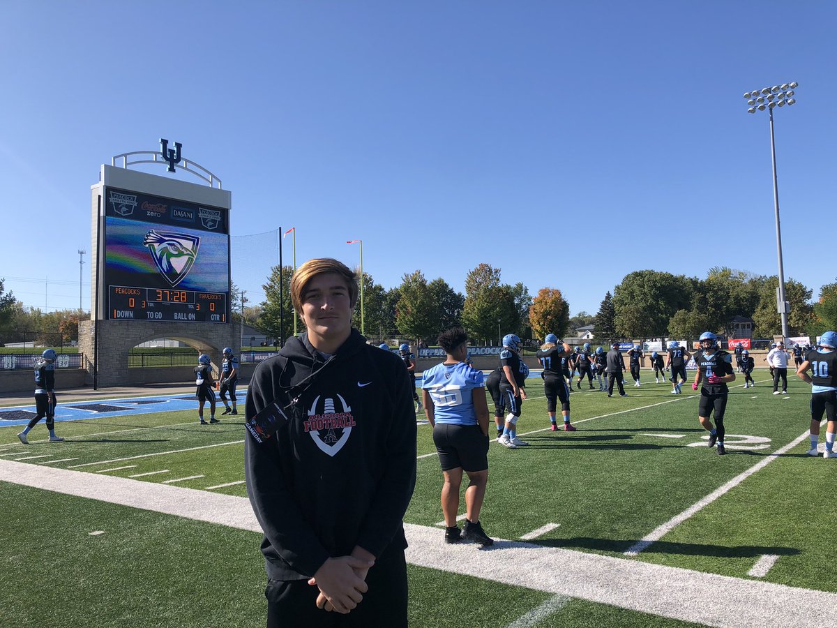 I had a great game day visit today @UIU thank you <a href="/Upper_Iowa_FB/">Upper Iowa Football</a> coaching staff for having me.