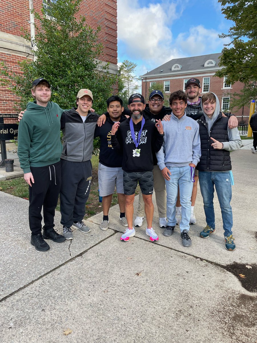 Brothers supporting our Alumnus Advisor Michael England this morning getting 1st place in the WCTE PBS Haunted Half Marathon!!!