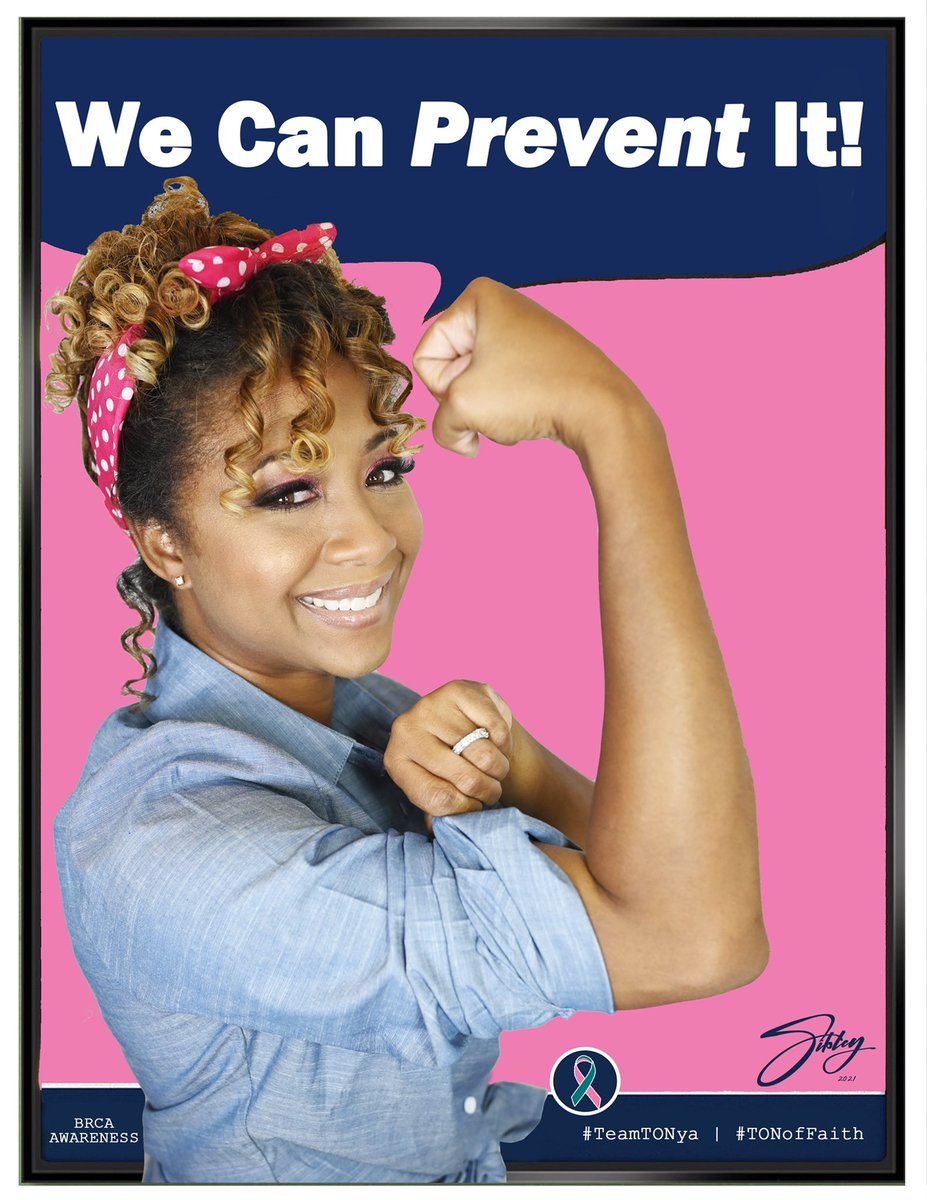 DrLaTonyaSibley's tweet photo. We can PREVENT it!
Get genetic testing! #TeamTONya 💕 #TONofFaith 🙏🏾 #PREvivor 🎀 #unBRCAble 🙋🏾‍♀️ #BRCAstrong 💪🏾 #PunchFirst 👊🏽 https://t.co/UamJYO1QXE