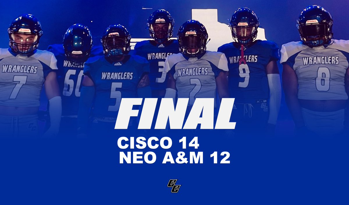 CiscoWranglerFB's tweet photo. Another great game by that WRANGLER DEFENSE.💪

Another WRANGLER WIN. On to the next.➡️

#WRANGLERUP • #UPTHESCO https://t.co/kh1K1HkyFj