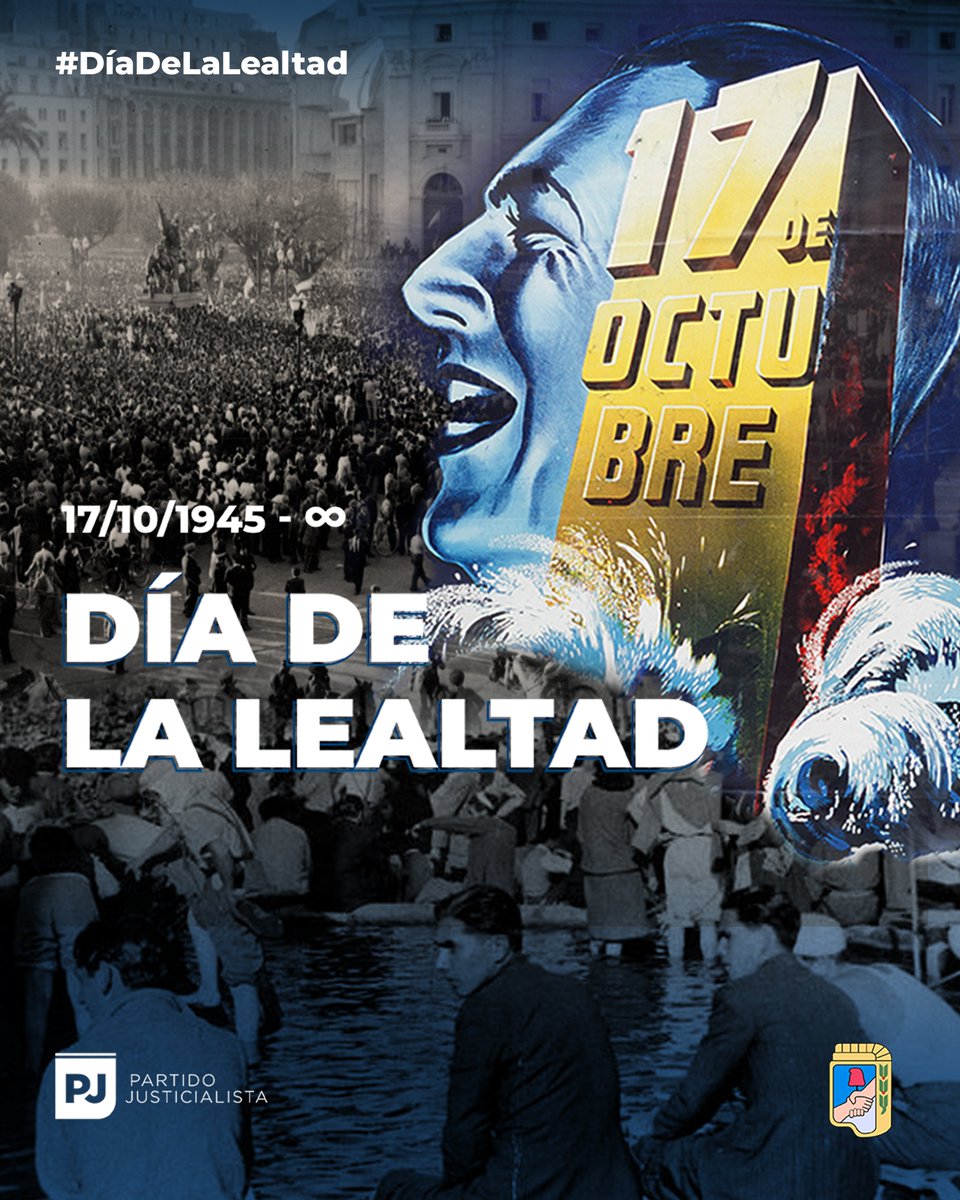 p_justicialista's tweet image. Hace 76 años una marea de hombres y mujeres se movilizaba para reclamar la liberación de Juan D. Perón.
Esa expresión de lealtad de nuestro pueblo nos inspira en la construcción de una Argentina que le dice #SÍ a las banderas históricas de nuestro movimiento.
#DíaDeLaLealtad✌️