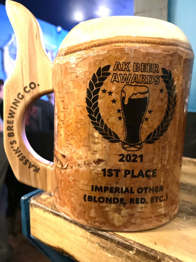 Timotheus50's tweet image. Bringing home some hardwood hardware after this weekends BGA AK Beer Awards.