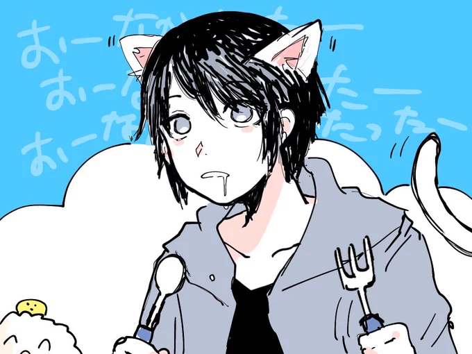 #そらるの絵 まさかのおなかすいたそらる………………………………………………………(告知放送の話) 