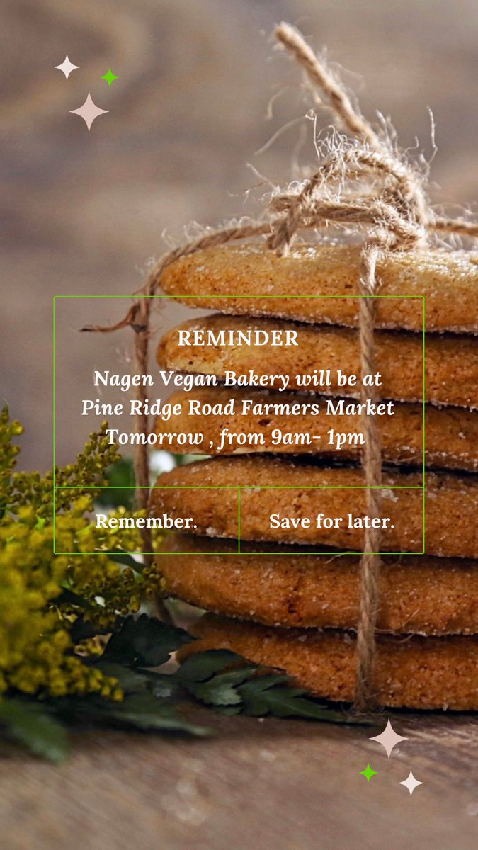 Stop by Pine Ridge Road Farmers Market to get yourself some of our Vegan/ Gluten-free Coogens &amp; Donuts🍪🍩
.
.
#vegancookies #Vegan #glutenfree #NationalDessertDay #foodie #FoodHeroes #naplesveganbakery #naples #Entrepreneur