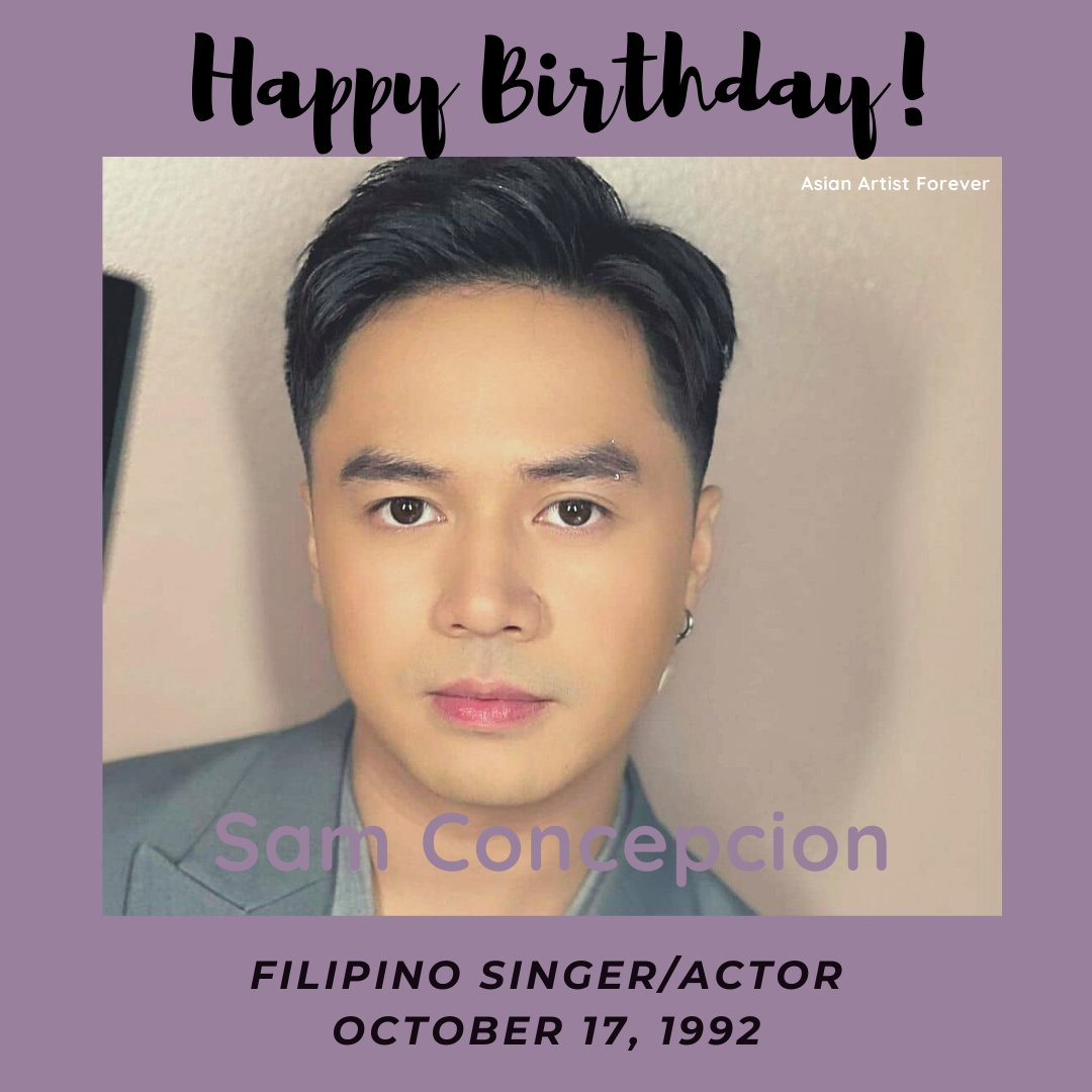 Asian_Birthday_'s tweet photo. Happy Birthday Sam Concepcion...
#HappySamDay #happysamday #sam #samconcepcion #filipinoartist #filipinosinger #filipinoactor #asianartistbirthday https://t.co/JSF7uEZkZn