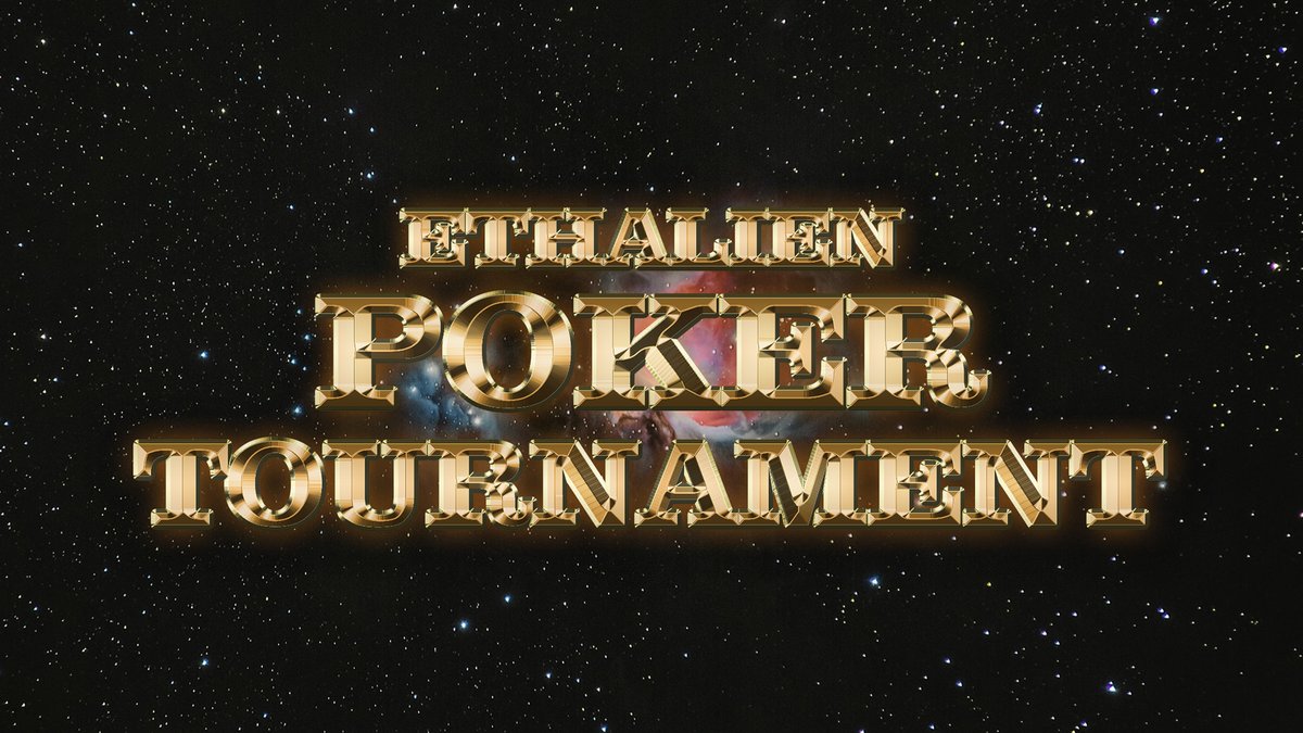 ArtyPass's tweet photo. You've still got 10 minutes to enter our Ethalien Poker Tournament!👽 w/ Stardust prizes to be won 👀

Our very own @ApollskiEth is streaming LIVE on Twitch right now! https://t.co/EnGIbSKRyw

If you'd like to join the party, head over to our Discord now! https://t.co/PWUfQ8nBBS https://t.co/onr8WNr7ZF