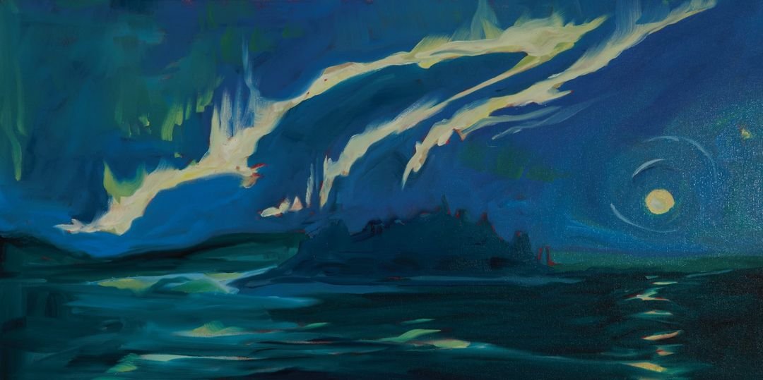 painting from my recent trip to Yellowknife North West Territories