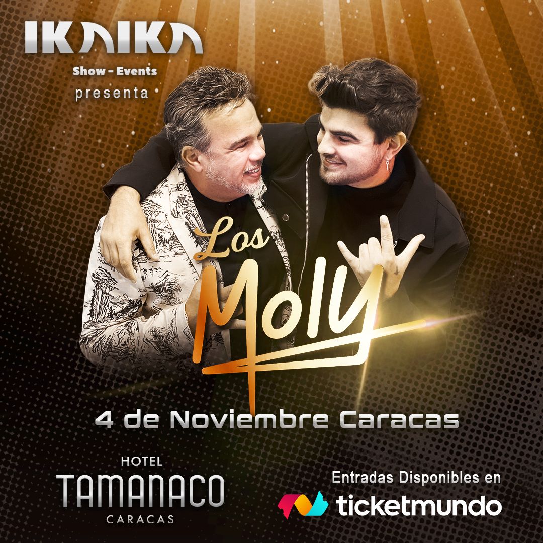 Les traemos nuevas experiencias!
Esta vez por primera vez padre e hijo en tarima, cantando todos sus éxitos!
La cita es el 4 de noviembre en el <a href="/hotel_tamanaco/">Hotel Tamanaco Caracas</a> 
<a href="/JonathanMoly/">Moly</a> <a href="/MIGUELMOLY/">MIGUEL MOLY</a> 
Entradas en Ticketmundo 
#losmoly #salsa #merengue #concierto #caracas #SaturdayVibes