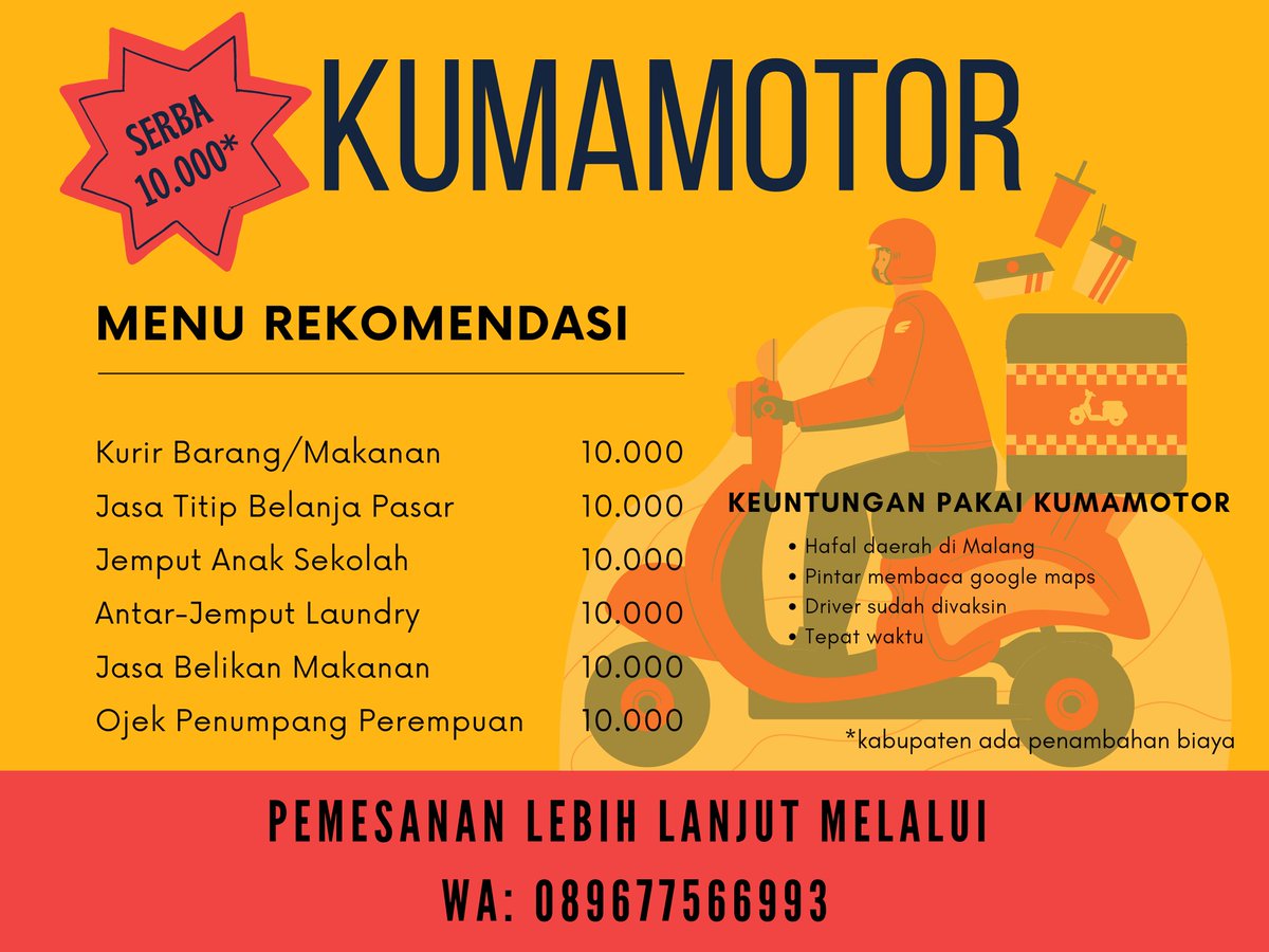 min titip boleh ga, usaha nawak. Bagi yang butuh jasa kurir, jastip blonjo nang pasar dan beli maem bisa ke kumamotor cc: <a href="/infomalang/">Info Malang</a>
#pasarmingguinfomalang