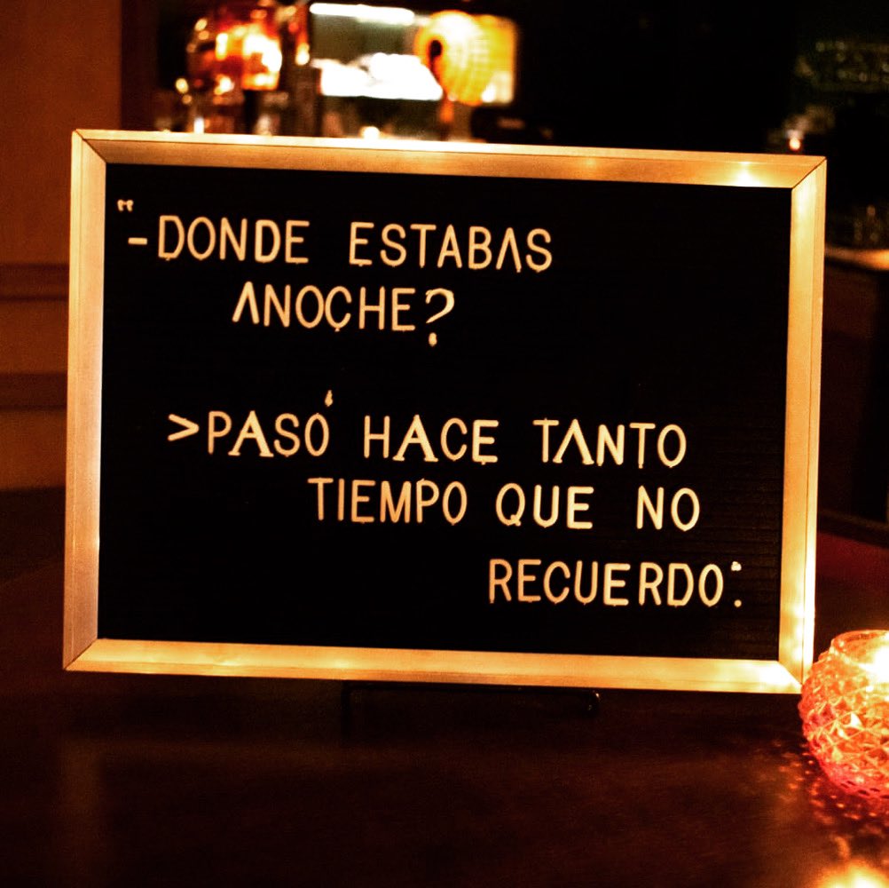 DoppelBar's tweet photo. “-¿Donde estabas anoche? pregunto ella.
-Eso pasó hace tanto tiempo que no recuerdo.”
Rick Blaine; Humphrey Bogart, Casablanca
•
Vení al único y verdadero Bar de Cócteles, Vení a pasarla extraordinario! 🍸❤️
•
#ElPoderDeDoppel
•
#ThisIsNotForEveryone
#ThisIsHardcore https://t.co/Y7G8x2xZ6f
