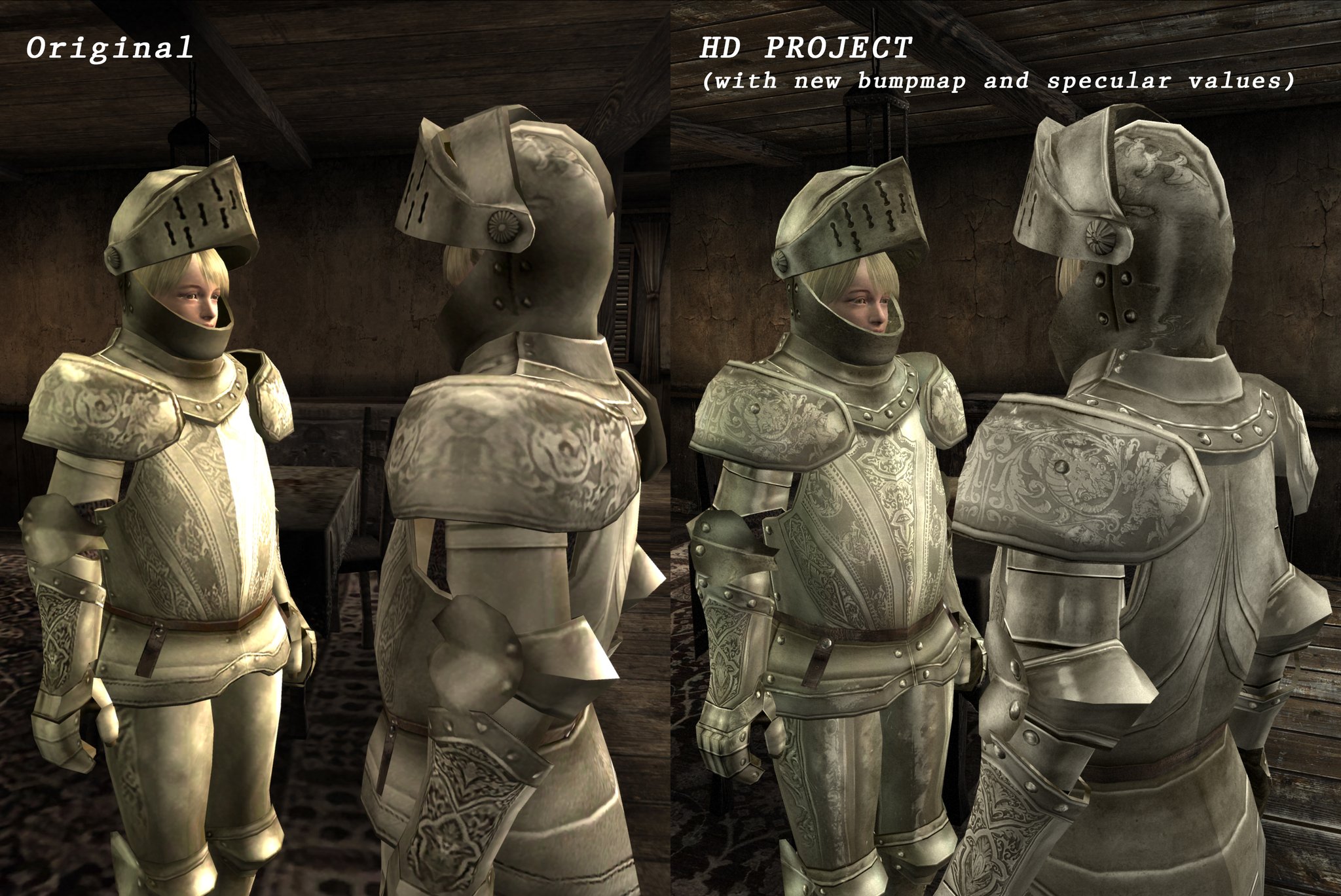 RE4 HD Project on X: Armor Ashley is done and only the 3D edits for Mafia  Leon remain to be done! #re4hdproject #REBHFun  / X