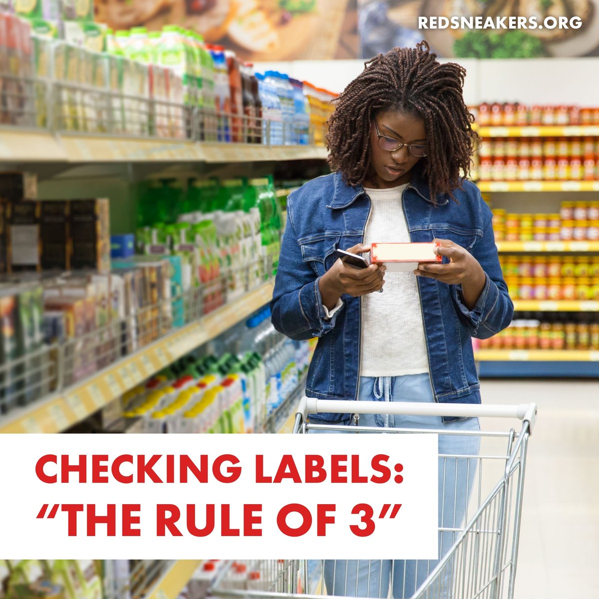 Have you heard of the 'Rule of 3' when checking labels First at the store. Second when putting the food item away at home. Third, before eating the product.

It's easy to miss a 'may contain' or “produced in the same facility as…” label. #EveryLabelEveryTime