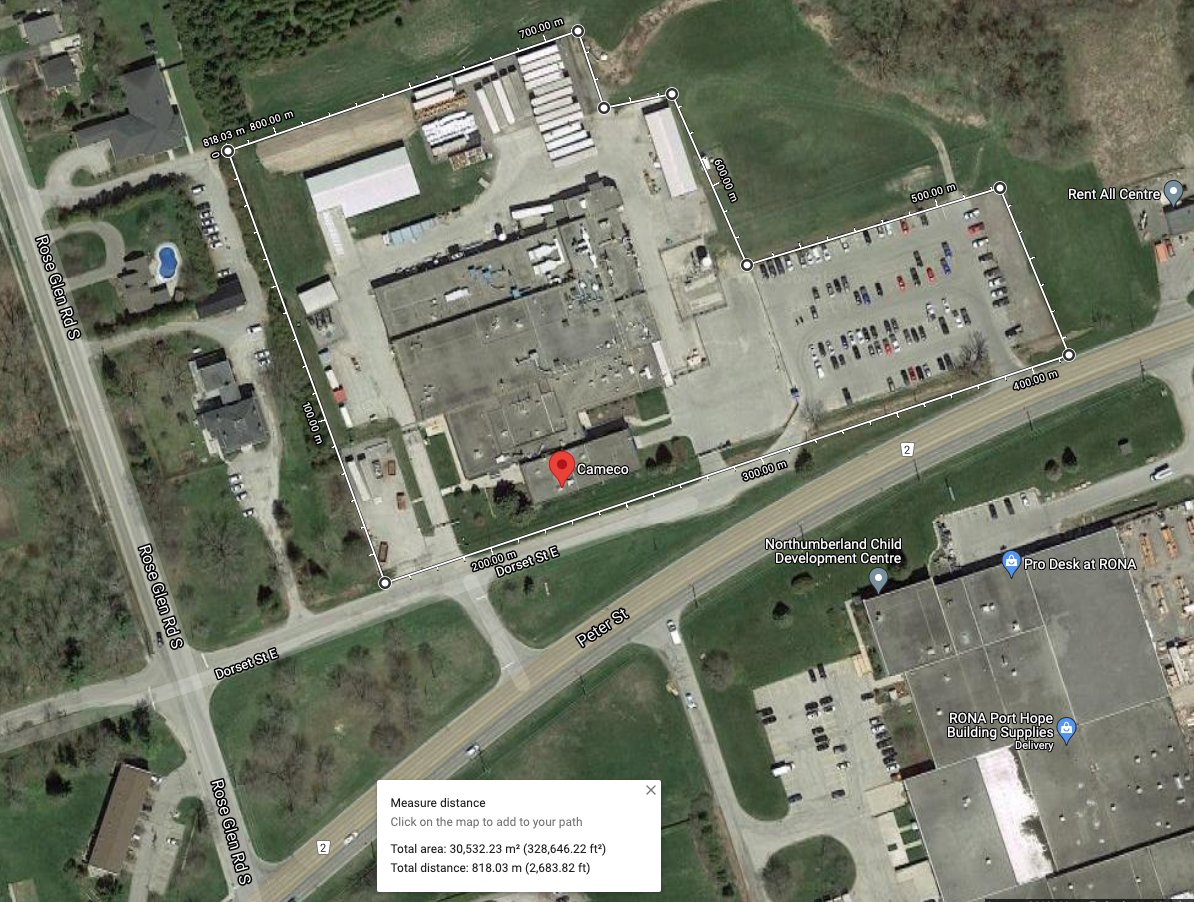 cadlam's tweet photo. The nuclear fuel cycle in Canada has a pretty small footprint. For @Bruce_Power, whose fuel partner is Cameco, it starts in Cigar Lake, makes a trip to Blind River, and ends in Port Hope. Cigar Lake has the highest grade uranium deposits in the world at a 15.92% average grade. /1 https://t.co/KDKrZ3QTBb