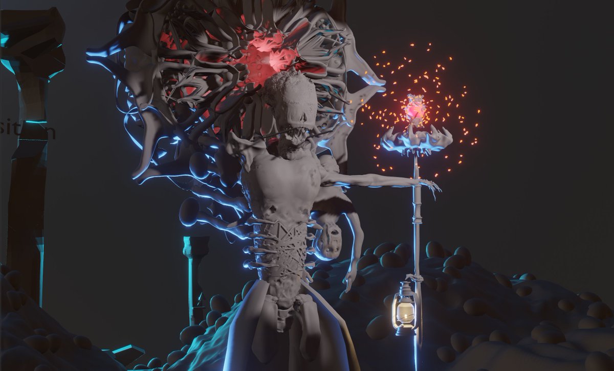 Vermin, My first souls like character is coming to life. Texturing tomorrow, and fixing the light particles etc