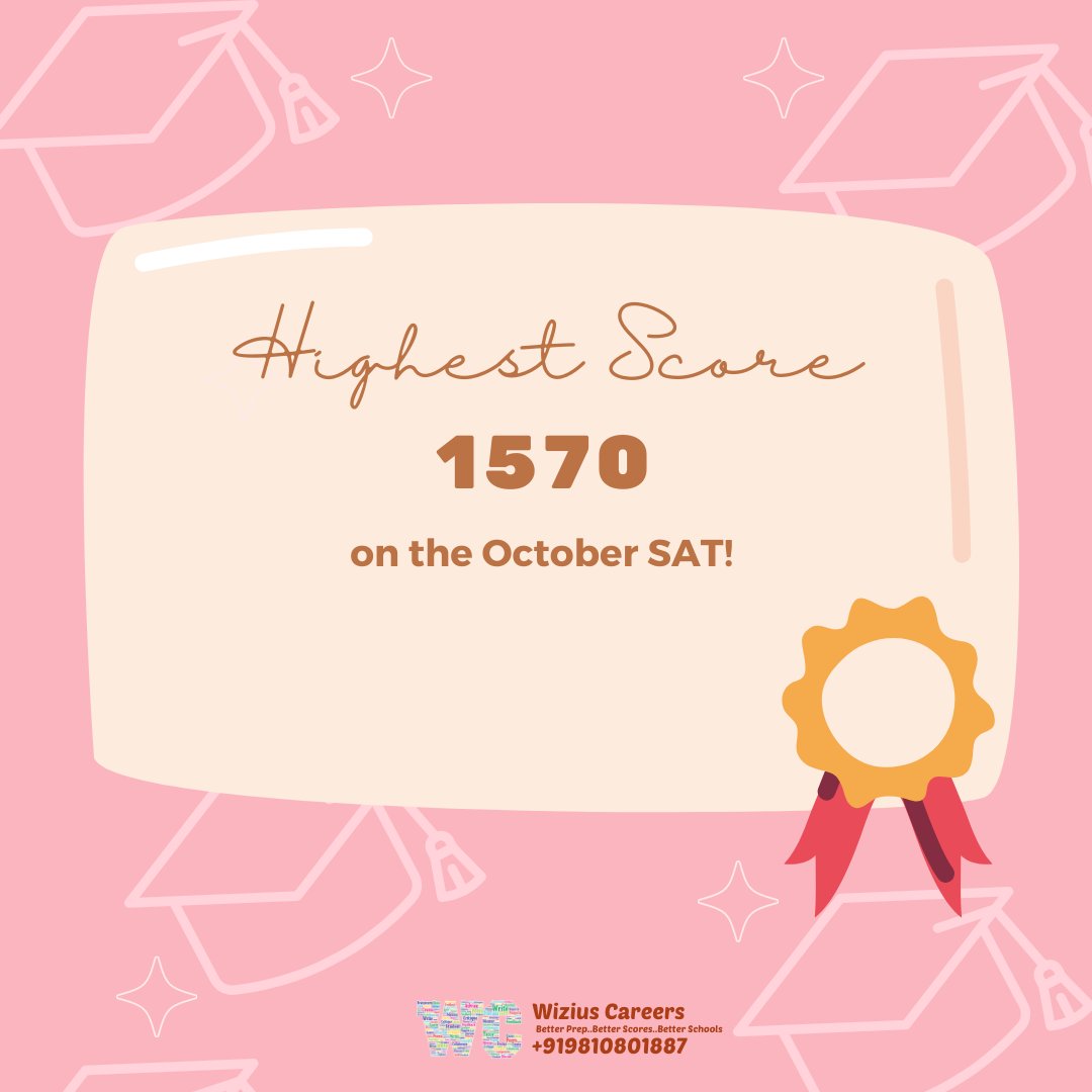 wiziuscareers's tweet photo. Congratulations to our students for doing well on the October SAT
#SAT #SATprep #Congratulations #Studyabroad #StudyinUS #Harvard #Stanford #MIT #Columbia #NYU #UPenn #TopUniversities #BestUniversities #SATscores https://t.co/EC0dvhDqLV