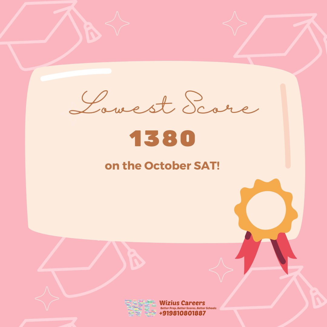 wiziuscareers's tweet photo. Congratulations to our students for doing well on the October SAT
#SAT #SATprep #Congratulations #Studyabroad #StudyinUS #Harvard #Stanford #MIT #Columbia #NYU #UPenn #TopUniversities #BestUniversities #SATscores https://t.co/EC0dvhDqLV
