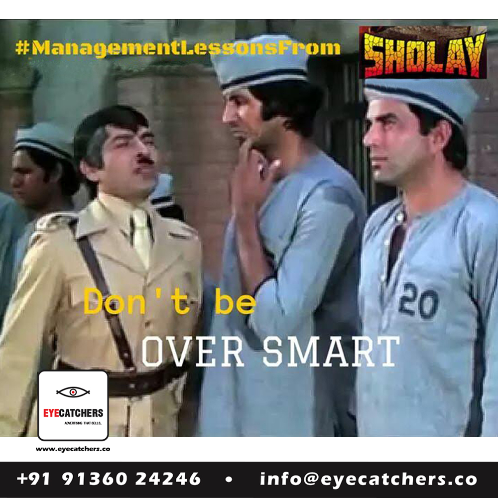 Eyecatchers555's tweet image. #ManagementLessons from #Sholay
+91 9136024246
eyecatchers.co
#Eyecatchers - #Advertising That #Sells
#Branding #CreativeSolutions #DigitalMarketing