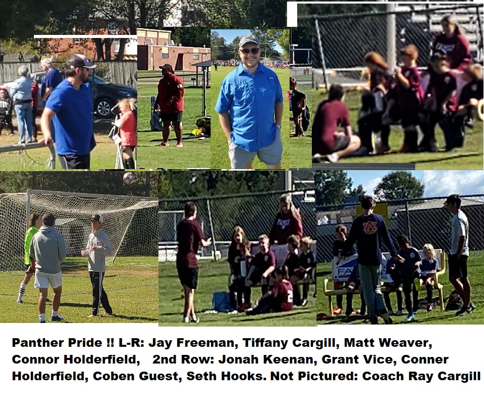 randyvice's tweet photo. Awesome Day ! Connor Holderfield, Seth Hooks, Coben Guest, Coach Tiffany Cargill, Coach Ray Cargill and Coach Jay Freeman all coaching in the Coosa Soccer League while Grant Vice and Jonah Keenan coached the Silverback in EYSA. Thanks Band Director Matt Weaver for support! https://t.co/hU204SBSR4