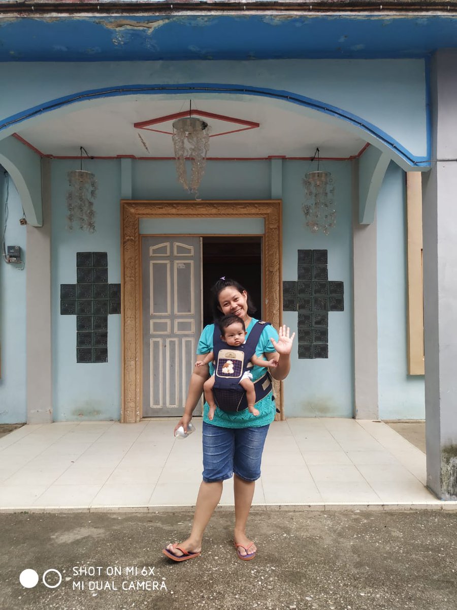 Weekend ini berkunjung ke tempat kakek dan nenek 💕💕💖