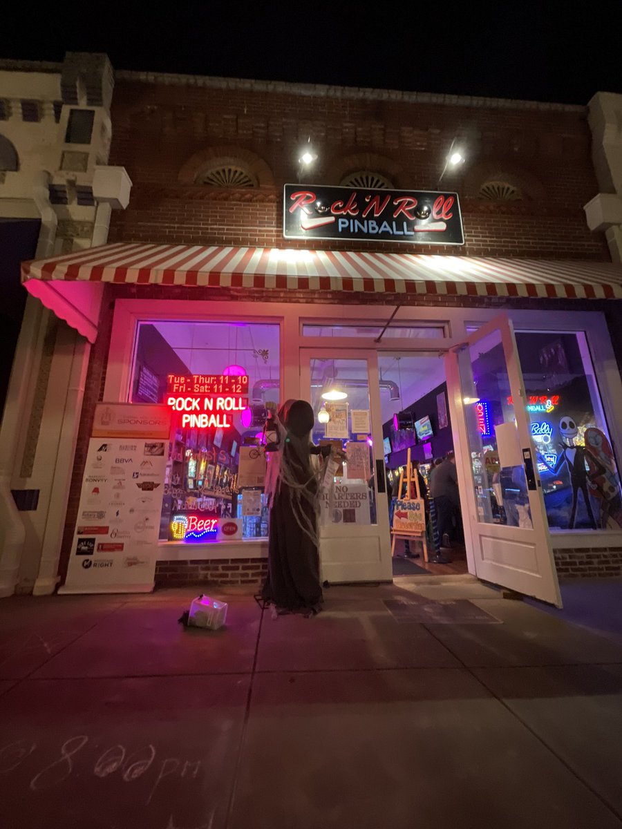Which member of Dark Water matches with which pinball machine?  Also we just had a little pre-show game.