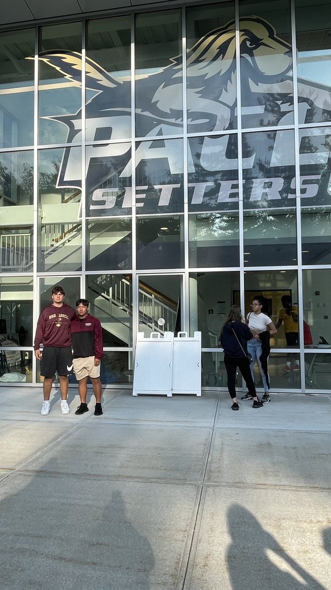 Thank you @PaceUFootball1 for having me for a visit and a great game!! <a href="/AJ_Woolley/">AJ Woolley</a> <a href="/Andy_Rondeau_1/">Andy Rondeau</a> <a href="/MsgrFarrellFB/">Monsignor Farrell Football</a> <a href="/tgarofalo76/">Anthony Garofalo</a>