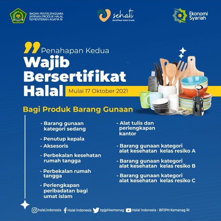 mnctrijaya's tweet photo. Pendengar Trijaya, Badan Penyelenggara Jaminan Produk Halal (BPJPH) adalah badan yang dibentuk oleh Pemerintah untuk menyelenggarakan Jaminan Produk Halal (JPH) yang merupakan kepastian hukum terhadap kehalalan suatu Produk yang dibuktikan dengan Sertifikat Halal. https://t.co/TOuosULRto