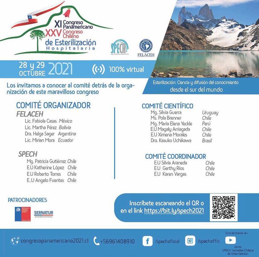 ampe_compe's tweet photo. #Congreso #panamericano y #congreso #Chileno de esterilización hospitalaria.
Foro de intercambio e innovación científica #CHILE #FELACEH #WFHSS https://t.co/xw2RJlXe6e