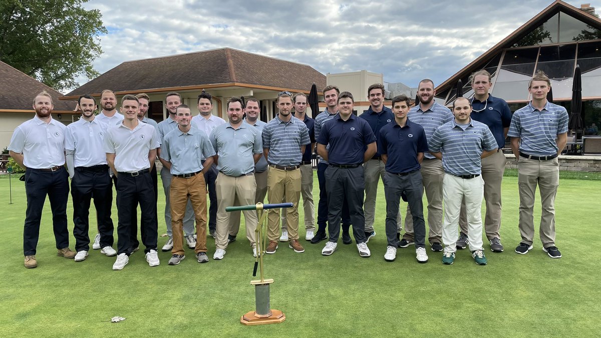 iTweetTurf's tweet photo. Players and their caddies. That’s a wrap from the 2021 #CutterCup. Congrats to MSU on a hard fought win. See you in Happy Valley next year. https://t.co/IIyPfdmEwf