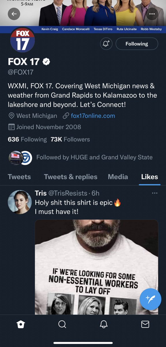 tys0nja's tweet photo. @FOX17 Your bias is showing 🤡🤡🤡 https://t.co/PAO5rYaBD9