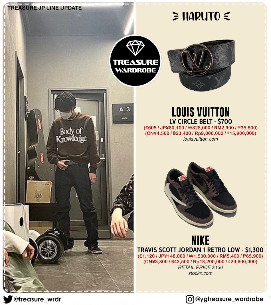 TREASURE WARDROBE on X: #HARUTO wearing #LOUISVUITTON CIRCLE BELT