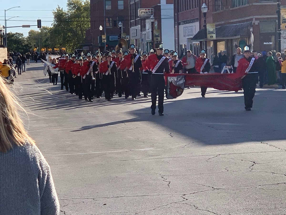 stewartsvilleC2's tweet photo. Congratulations to the Cardinal Pride Marching Band for a 2nd place finish in class 1A parade at Cameron Marchfest. The color guard, under the direction of Lane Keller, was named Outstanding 1A Color Guard from the parade!!!! #TheNest #CardinalVictory https://t.co/dmU7mKNTsb
