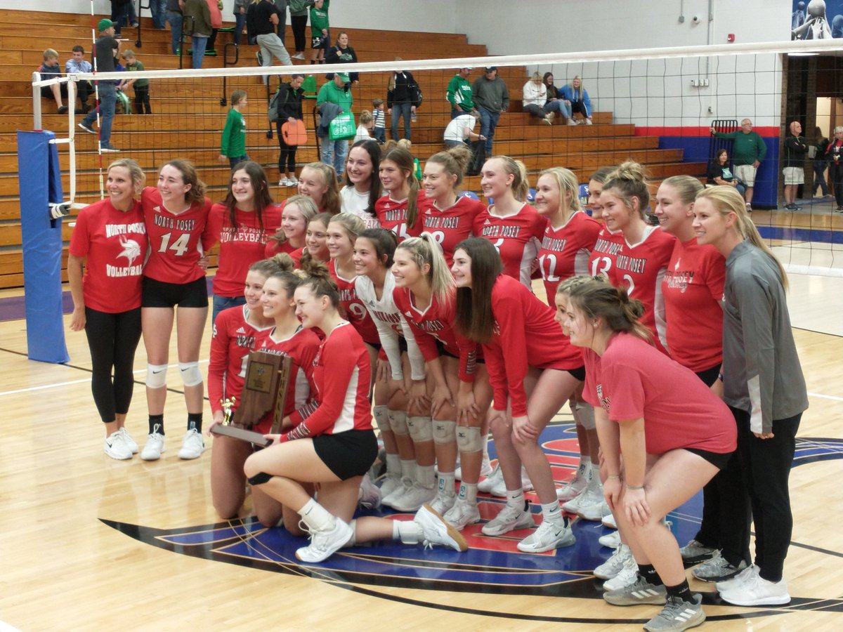 Sectional Champs! Congratulations to the Lady Vikings on their 3-set sweep over Perry Central! #vikingcountry