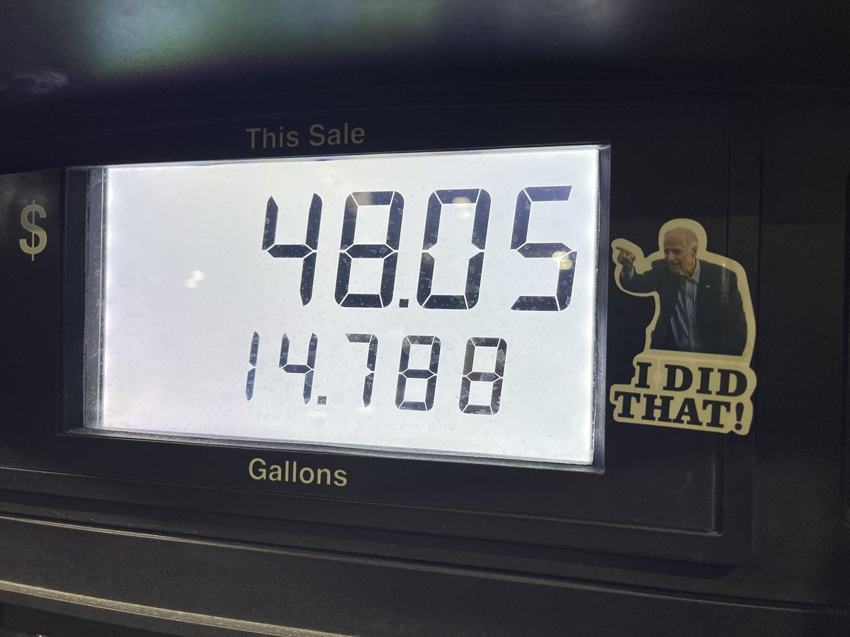ACTBrigitte's tweet photo. Gas was under $2 a gallon one year ago! https://t.co/Qodxo51ypV