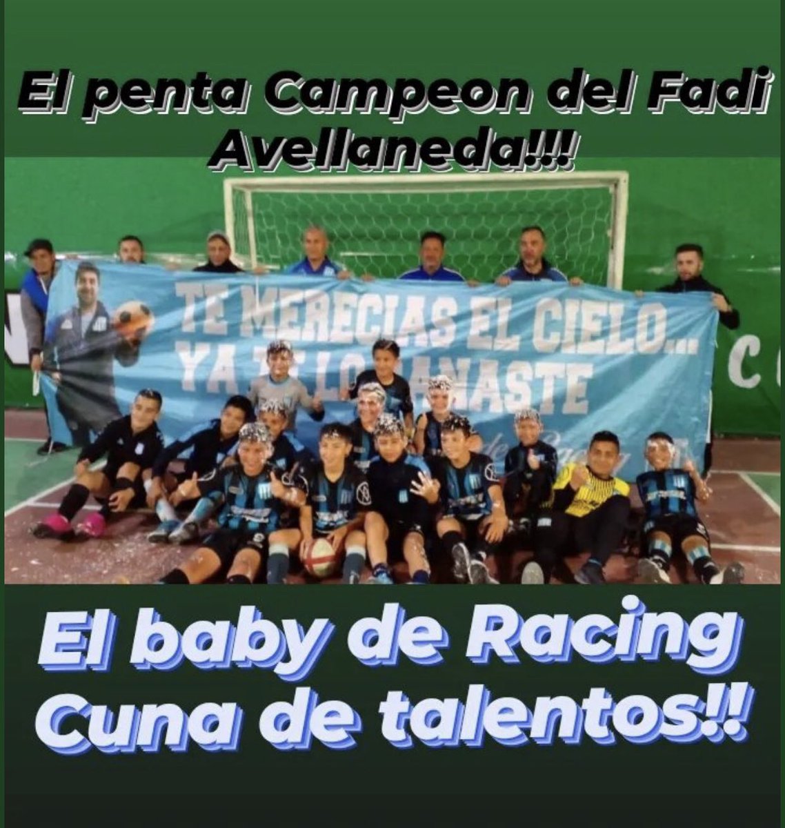 MuscioNicolas's tweet photo. Gracias @MonchiMedinaRC por llevar la bandera de mi viejo a todos lados, el Baby de Racing el gran amor de Dani Muscio💙 https://t.co/M92up48aIY