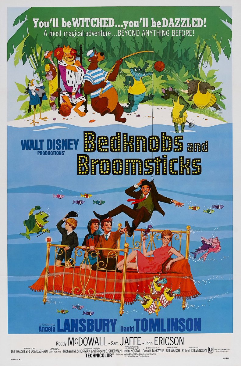 cinemabooknerd's tweet photo. #NowWatching BEDKNOBS AND BROOMSTICKS (1971) for Angela Lansbury's birthday. ❤️ https://t.co/jTV61XaLPq