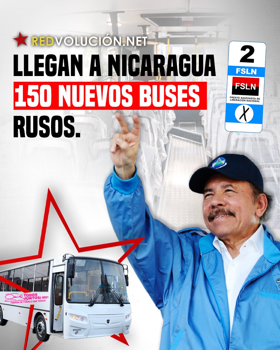UDeclina's tweet photo. Nos llegaron más buses, gracias a Dios y a nuestro buen gobierno 
#FuerzaDePuebloQueVence 
@FslnRed 
@BkSandinista 
@SomosMD2 https://t.co/J0zptzOtE5
