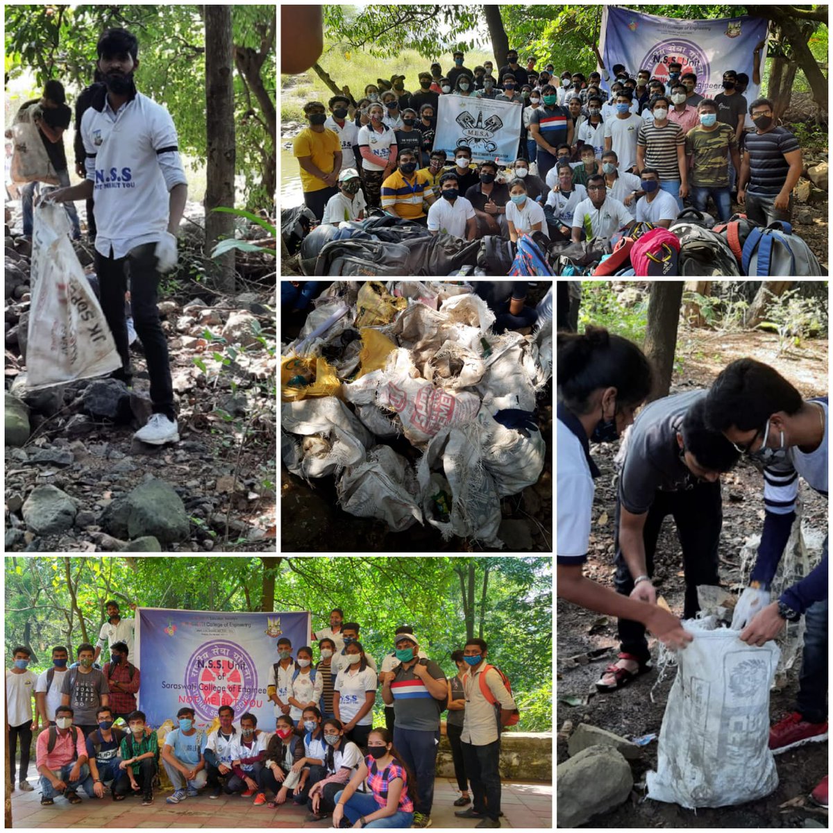 MaharashtraNSS's tweet photo. #CleanIndia NSS UNIT OF SCOE Mumbai conducted #WaterfallCleanupDrive at Belapur CBD in collaboration with Environment Life .Total 15 Bags of waste were collected.
@YASMinistry @_NSSIndia @ianuragthakur @samant_uday @dcarthigueane https://t.co/9cRbwYsVOM