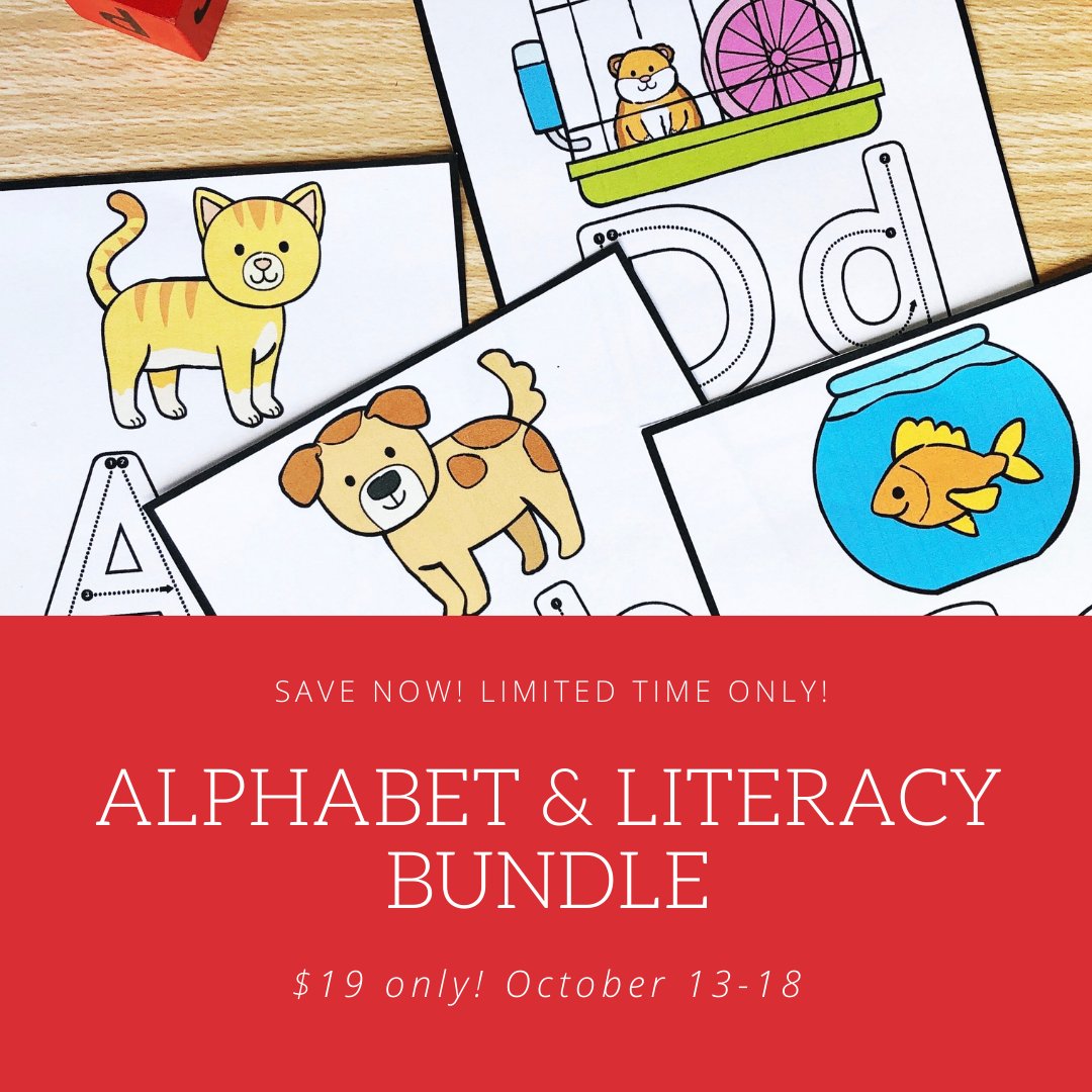 growingbbb's tweet photo. The Alphabet and Literacy Bundles are here! ---> https://t.co/yHHgA0RmOA #preschool #kindergarten https://t.co/xTv3F2RWlP