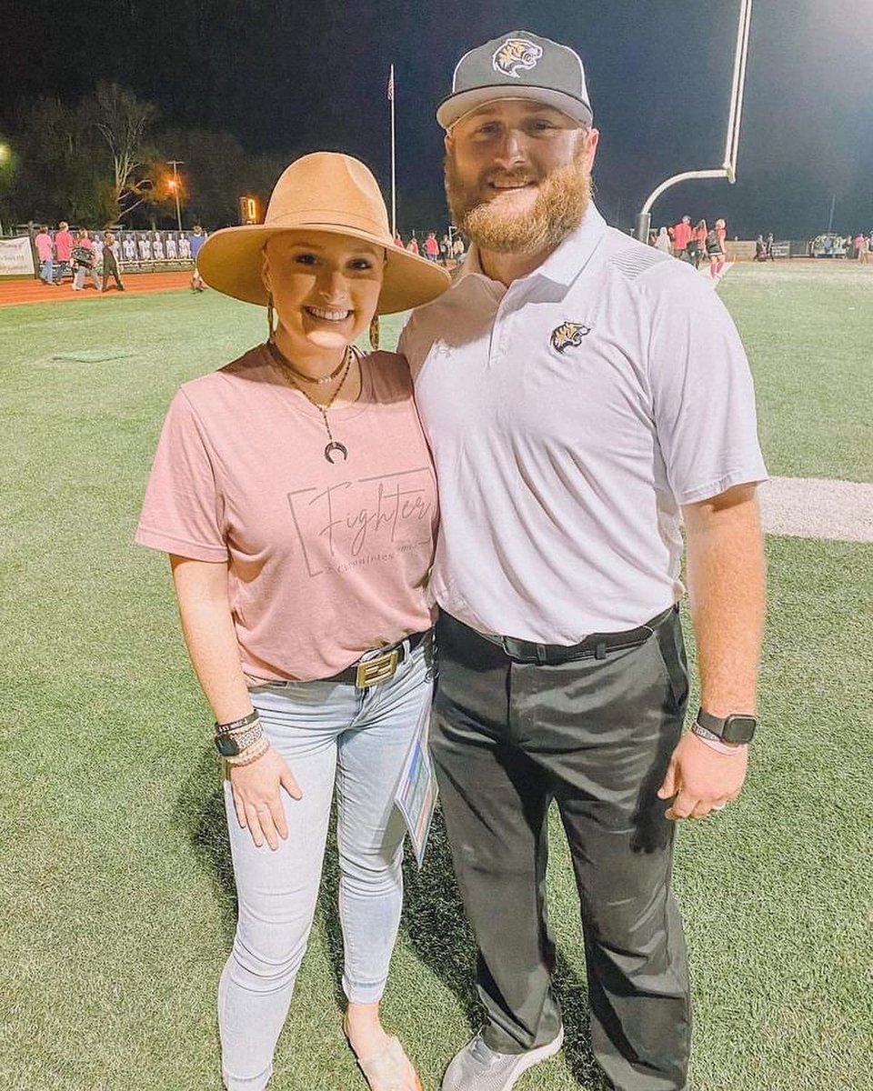 Coach_Strick_'s tweet photo. Pink Out Game was extra special. Thankful to go out there and get the dub. Locked up the 2 seed for the playoffs. My wife is truly a fighter. She inspires me everyday to be the best husband and coach I can. Weβre almost at the finish line! #StricklandStrong #ForByrd https://t.co/ajedDxSwhT