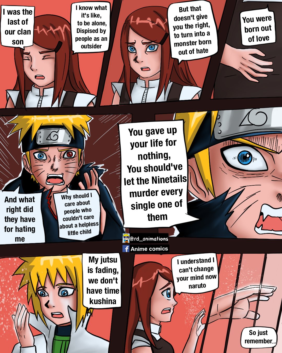 Rd animations on X: Evil naruto part 36 . Final words said by kushina and  minato to naruto #NARUTO #boruto #evilnaruto #anime #anipoke #comic   / X