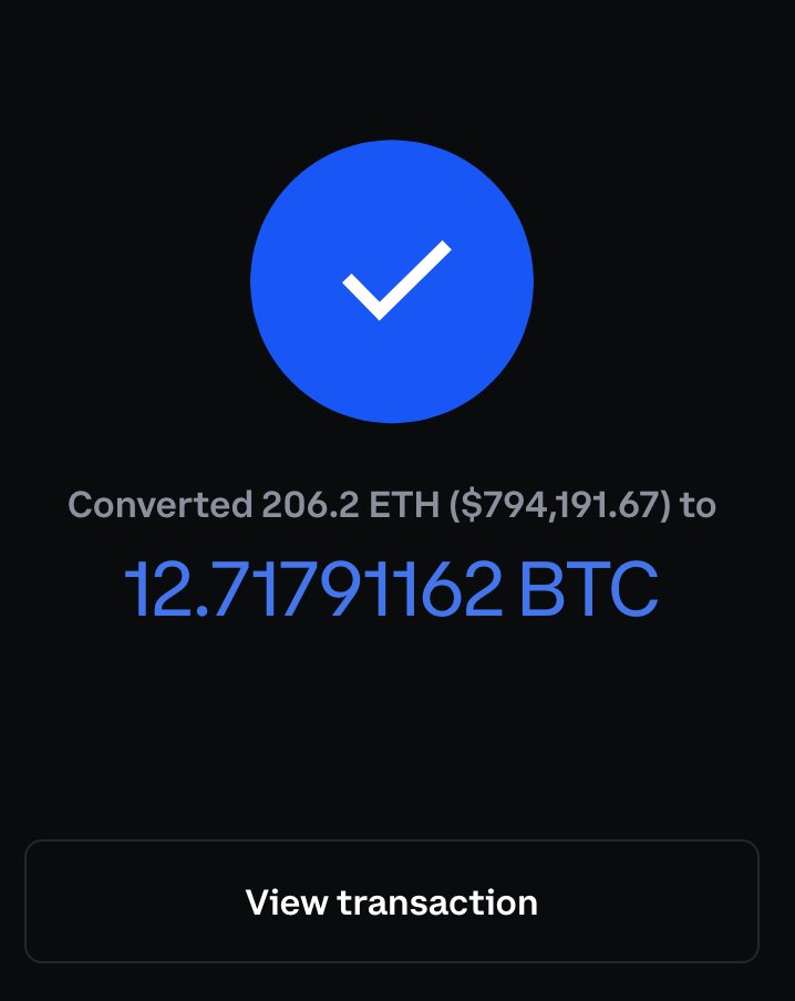 GoingParabolic's tweet photo. Going Parabolic™ continues to stack like a wild animal on a feeding frenzie picking up another 12.718 #Bitcoin finishing the day with an additional ~ 18 #BTC.  

Tested out the convert function on Coinbase with ZERO FEE!  That was a big wow from me @coinbase - Great Job! 👍 https://t.co/934wfltpis