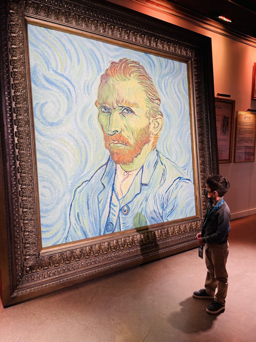 MsMarieDotCom's tweet photo. Our #VanGoghDallas experience was beautiful! So lovely! ❤️🌻 https://t.co/cuWjn5NctK