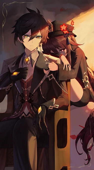 ws #原神 #胡桃 #鍾離 https://t.co/aCmOvgdP4n 