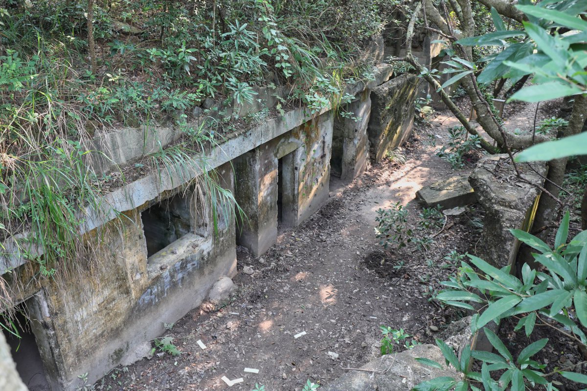The_Spud's tweet photo. Mount Davis Battery, Hong Kong. Blast damaged bunkers. #mountdavis https://t.co/wnWHgaztPL